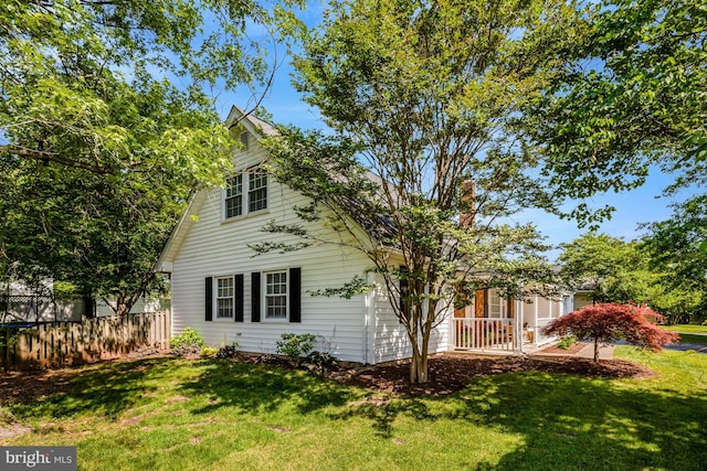 4212 Penner Ln, Fairfax, VA 22033 - view of home's exterior with a chimney