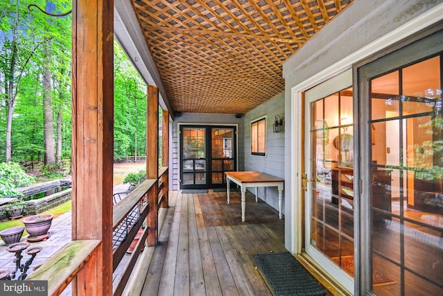 2317 Nancarles Dr, Gambrills, MD 21054 - deck featuring french doors