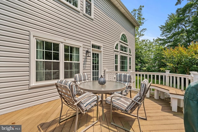 6000 Clairemont Dr, Owings, MD 20736 - deck featuring outdoor dining space