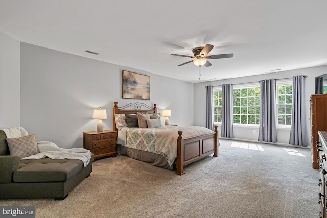 6000 Clairemont Dr, Owings, MD 20736 - carpeted bedroom featuring ceiling fan