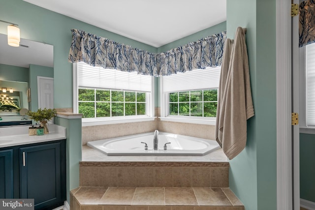 6000 Clairemont Dr, Owings, MD 20736 - bathroom featuring vanity and a bath