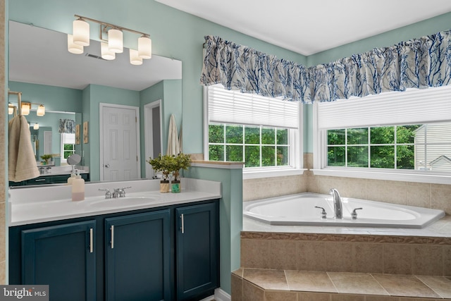 6000 Clairemont Dr, Owings, MD 20736 - bathroom featuring vanity and a bath