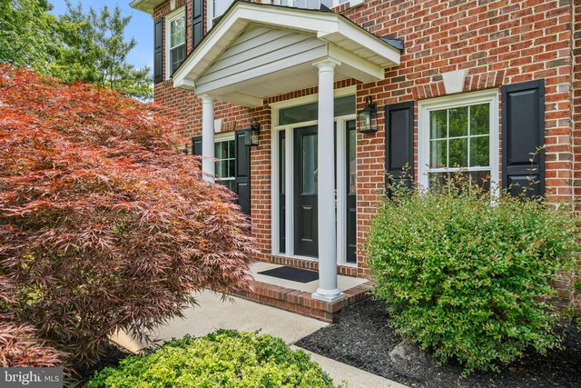 6000 Clairemont Dr, Owings, MD 20736 - view of exterior entry with brick siding