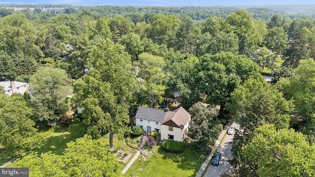5721 Greenspring Ave, Baltimore, MD 21209 - aerial view of property's location with a forest