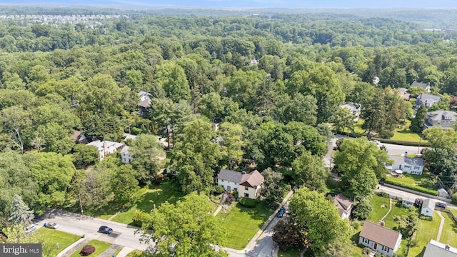 5721 Greenspring Ave, Baltimore, MD 21209 - aerial view of property and surrounding area with a forest