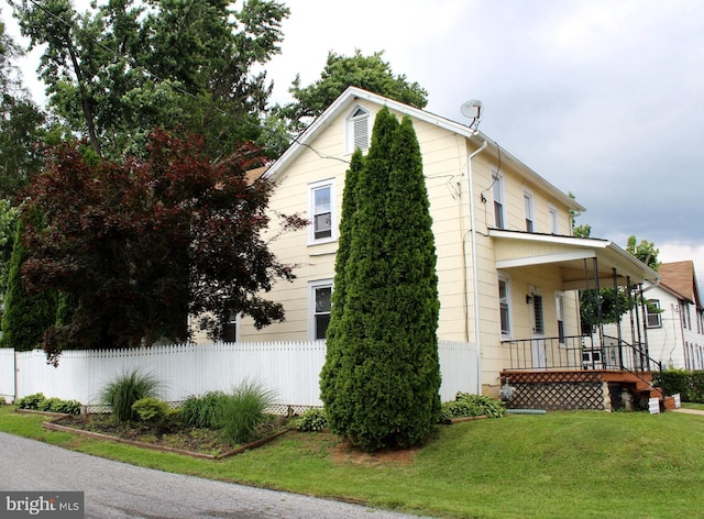 301 E 3rd St, Avondale, PA 19311 - view of side of property with a porch