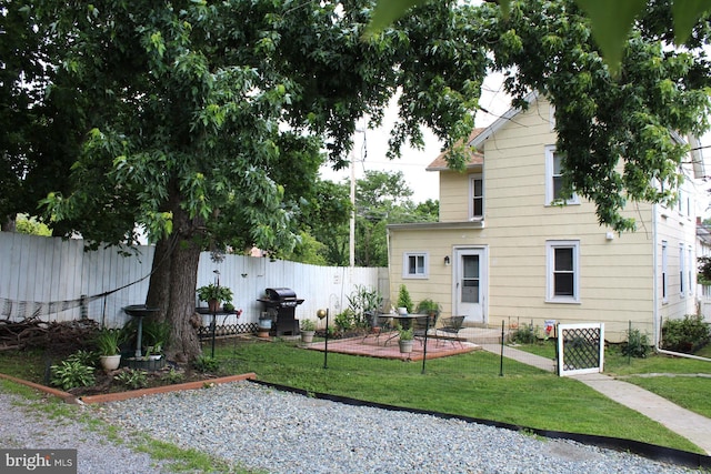 301 E 3rd St, Avondale, PA 19311 - rear view of property with a patio and a gate