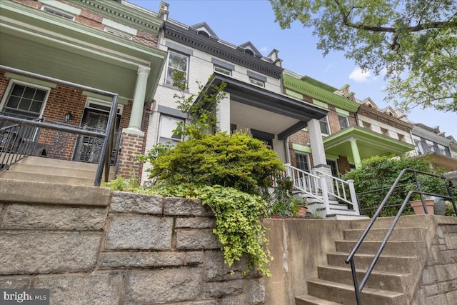 233 Rhode Island Ave NW, Washington, DC 20001 - view of side of home with stairs and brick siding