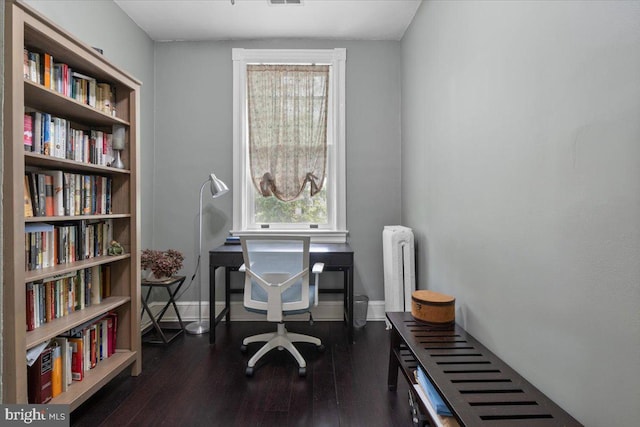 233 Rhode Island Ave NW, Washington, DC 20001 - office area featuring radiator heating unit, wood finished floors, and baseboards