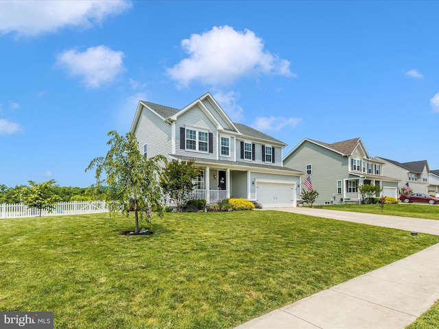 1419 Ramblewood Dr, Emmitsburg, MD 21727 - view of front of property with a porch, driveway, and a garage