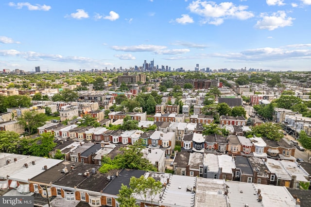 2729 W Seltzer St, Philadelphia, PA 19132 - bird's eye view of city skyline