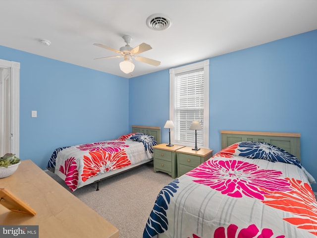 16 Delaware Ave, Rehoboth Beach, DE 19971 - carpeted bedroom with ceiling fan