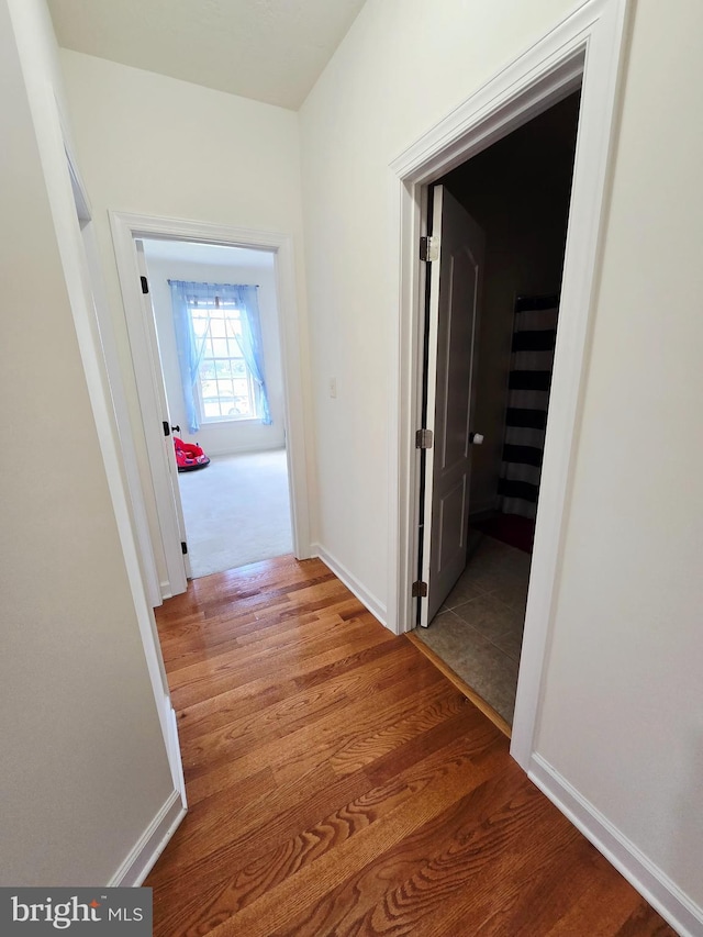 7677 Green Ridge Ln, Abbottstown, PA 17301 - hall featuring wood finished floors and baseboards