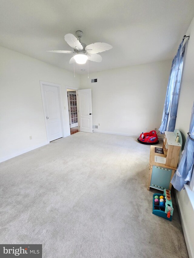 7677 Green Ridge Ln, Abbottstown, PA 17301 - empty room featuring carpet floors, baseboards, and ceiling fan