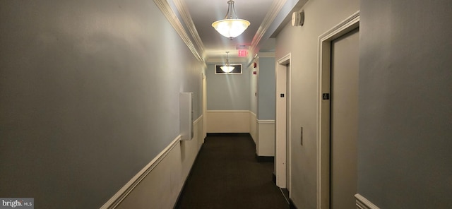 1101 L St NW Unit 406, Washington, DC 20005 - hall with ornamental molding