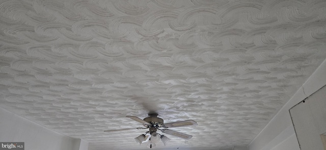 1101 L St NW Unit 406, Washington, DC 20005 - detailed view of a ceiling fan and a textured ceiling