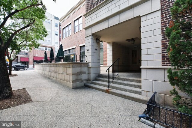 605 N Atlantic Ave Unit 204, Collingswood, NJ 08108 - doorway to property featuring brick siding