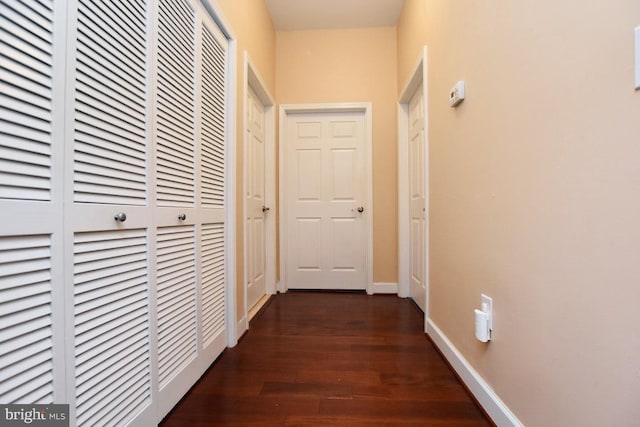 605 N Atlantic Ave Unit 204, Collingswood, NJ 08108 - hall with dark wood-style floors and baseboards