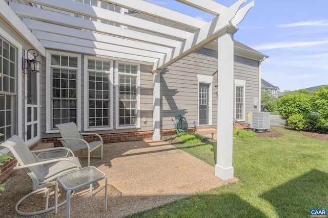 5625 Upland Dr, Crozet, VA 22932 - view of patio featuring a pergola and cooling unit