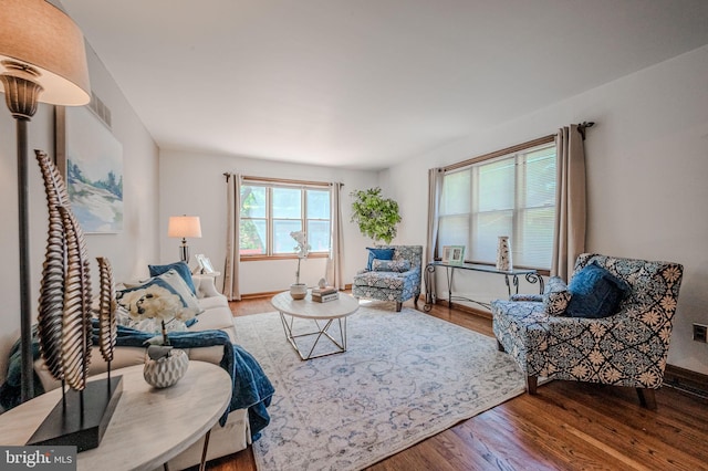 4861 Plum Run Ct, Wilmington, DE 19808 - living area with wood finished floors and baseboards