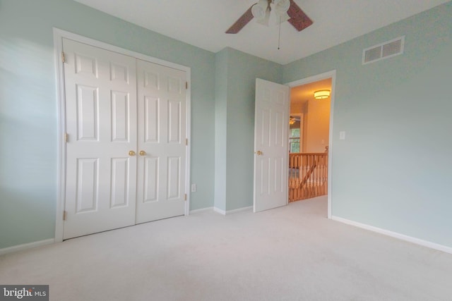 8 Spur Ridge Ct, Newark, DE 19702 - unfurnished bedroom featuring carpet floors, a closet, and ceiling fan