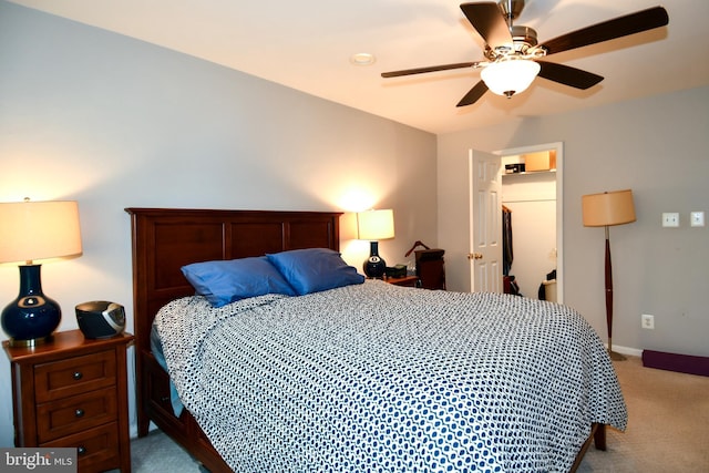11839 Shire Ct Unit 31D, Reston, VA 20191 - bedroom featuring light colored carpet, ceiling fan, and baseboards