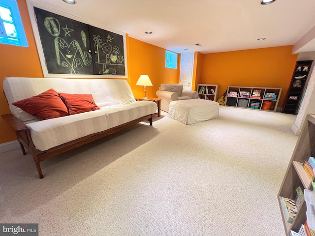 6206 Pinehurst Rd, Baltimore, MD 21212 - carpeted living area with recessed lighting