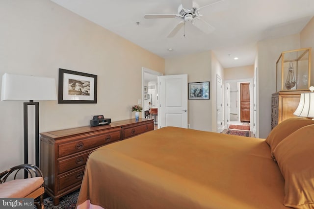 1023 N Royal St Unit 207, Alexandria, VA 22314 - bedroom with ensuite bathroom and recessed lighting