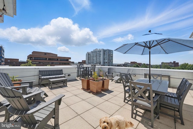 1023 N Royal St Unit 207, Alexandria, VA 22314 - view of patio / terrace with a city view