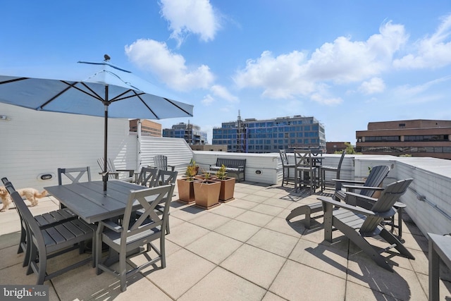 1023 N Royal St Unit 207, Alexandria, VA 22314 - view of patio / terrace featuring outdoor dining area