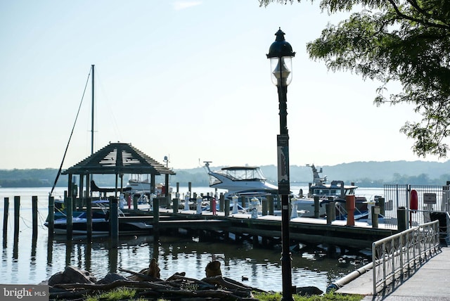 1023 N Royal St Unit 207, Alexandria, VA 22314 - dock area with a water view