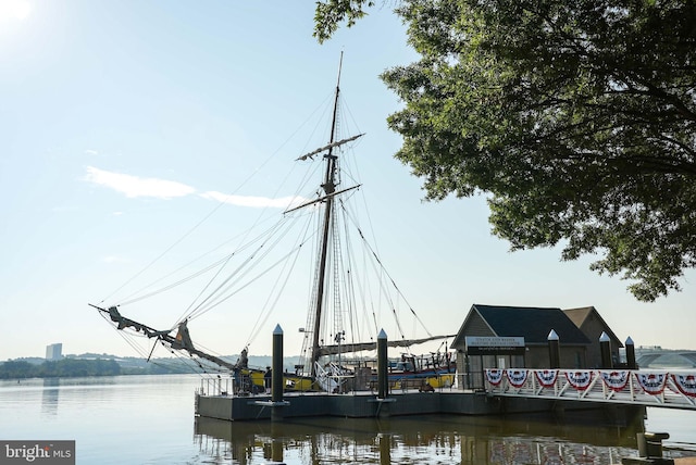 1023 N Royal St Unit 207, Alexandria, VA 22314 - dock area featuring a water view