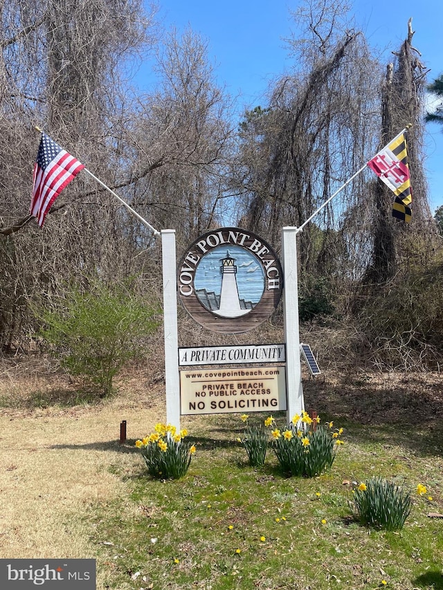 10963 Poplar Dr, Lusby, MD 20657 - view of community / neighborhood sign