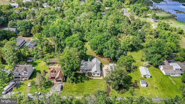 10963 Poplar Dr, Lusby, MD 20657 - aerial view of property and surrounding area with nearby suburban area