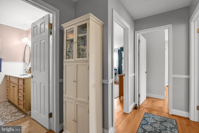 872 Kilby Dr, Yardley, PA 19067 - corridor with light wood-style flooring