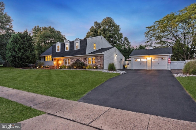 872 Kilby Dr, Yardley, PA 19067 - view of front facade featuring an outbuilding and stone siding