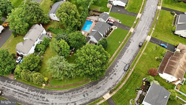 872 Kilby Dr, Yardley, PA 19067 - drone / aerial view of a pool