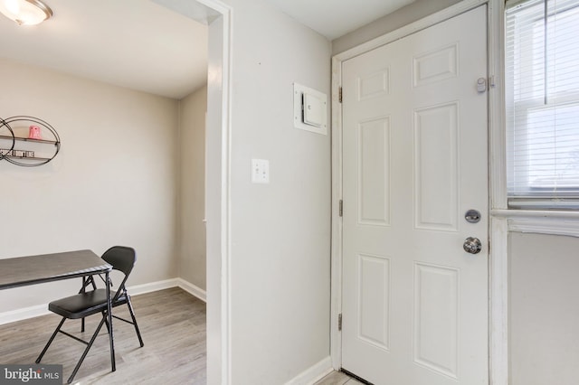 3835 26th Ave, Temple Hills, MD 20748 - foyer entrance with light wood-style flooring and baseboards