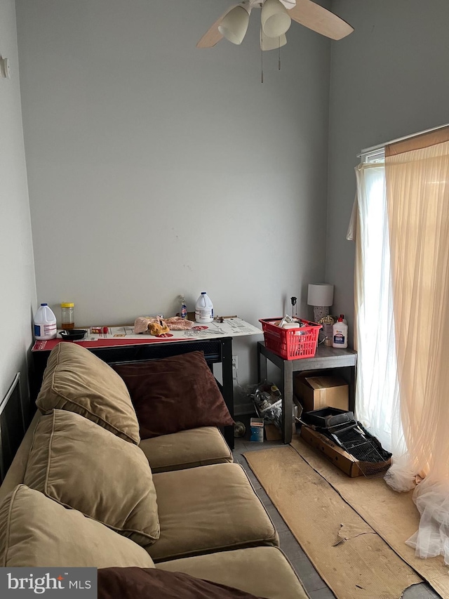 312 W Princess St, York, PA 17401 - living room featuring a ceiling fan