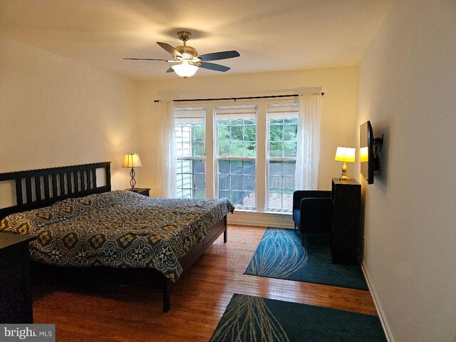 11 Musket Ct Unit 53, West Chester, PA 19380 - bedroom featuring wood finished floors and ceiling fan