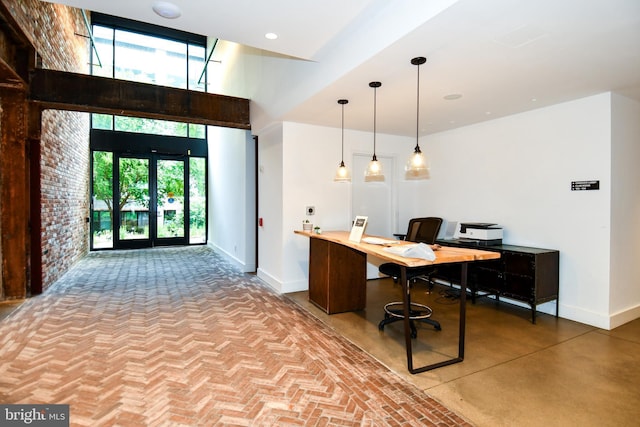 57 N St NW Unit 301, Washington, DC 20001 - office space with healthy amount of natural light, a towering ceiling, and recessed lighting