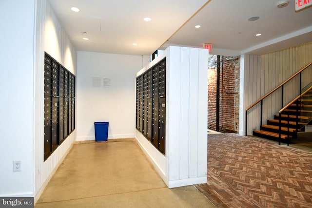 57 N St NW Unit 301, Washington, DC 20001 - hallway featuring mail area and recessed lighting