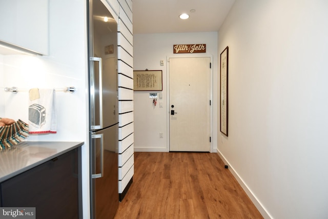 57 N St NW Unit 301, Washington, DC 20001 - corridor with light wood-style flooring and recessed lighting