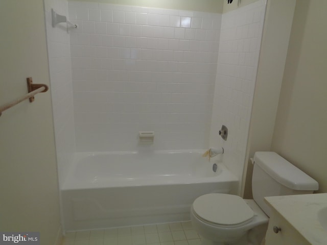 6 Bailiffs Ct Unit 301, Lutherville Timonium, MD 21093 - bathroom featuring toilet, shower / washtub combination, vanity, and tile patterned flooring