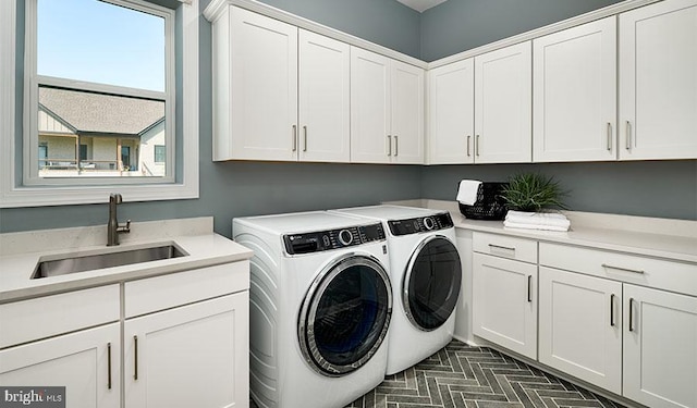 2022 Saint James Rd, Accokeek, MD 20607 - laundry room featuring cabinet space and independent washer and dryer