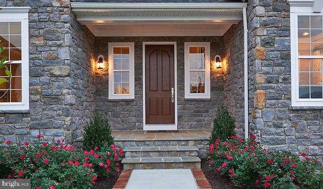 2022 Saint James Rd, Accokeek, MD 20607 - property entrance featuring stone siding