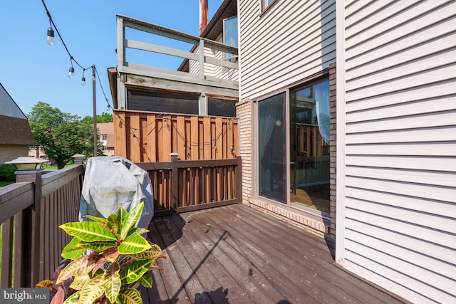 1520 Villa Rd, Wilmington, DE 19809 - wooden terrace featuring a grill
