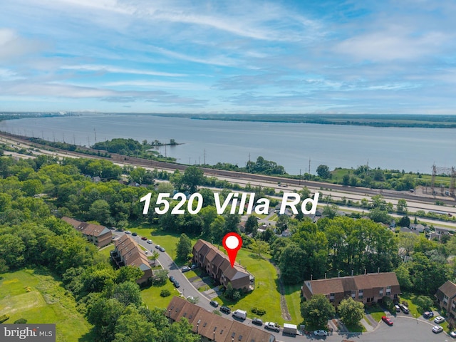 1520 Villa Rd, Wilmington, DE 19809 - drone / aerial view of a large body of water and a tree filled landscape