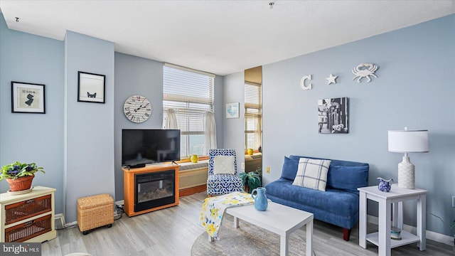 28 Allegheny Ave Unit 2505, Baltimore, MD 21204 - living room featuring wood finished floors and baseboards