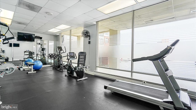 28 Allegheny Ave Unit 2505, Baltimore, MD 21204 - exercise room with baseboards